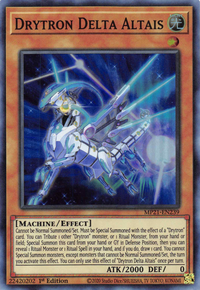 Drytron Delta Altais [MP21-EN239] Súper raro 
