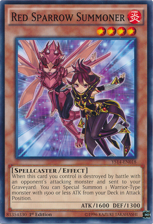 Invocador de Gorrión Rojo [YS14-EN018] Común 