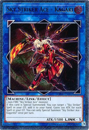 Sky Striker Ace - Kagari [OP08-EN002] Último Raro 