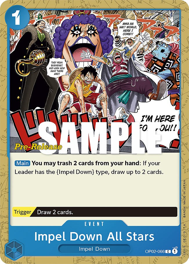 Estrellas de Impel Down [Tarjetas de prelanzamiento de Paramount War] 