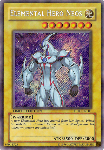HÉROE Elemental Neos [CT03-EN001] Secreto Raro 