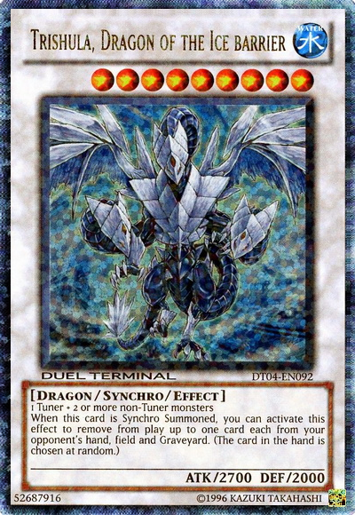Trishula, Dragón de la Barrera de Hielo [DT04-EN092] Ultra Rara 
