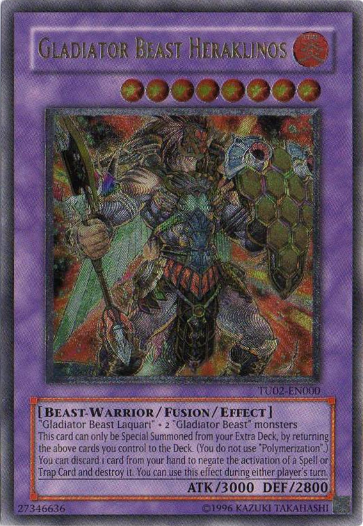 Bestia Gladiadora Heraklinos [TU02-EN000] Rara Suprema 