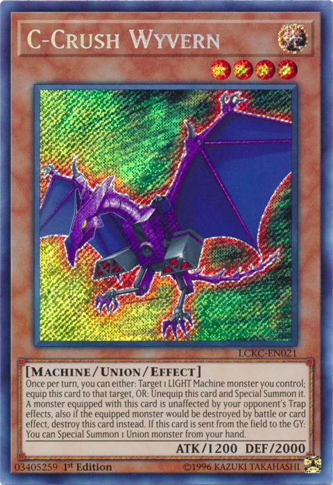 Wyvern C-Crush [LCKC-EN021] Secreto Raro 