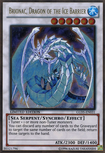 Brionac, Dragón de la Barrera de Hielo [GLD5-EN031] Oro Raro 
