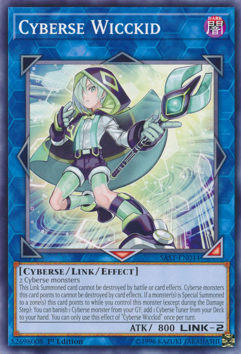 cyberse yugioh cards Wicckid [SAST-EN044] Common Holo:Holo ajani You can Special Summon Green/Black) Issho − FEATURE｜ONE