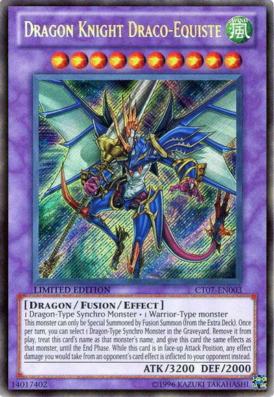 Caballero Dragón Draco-Equiste [CT07-EN003] Secreto Raro 