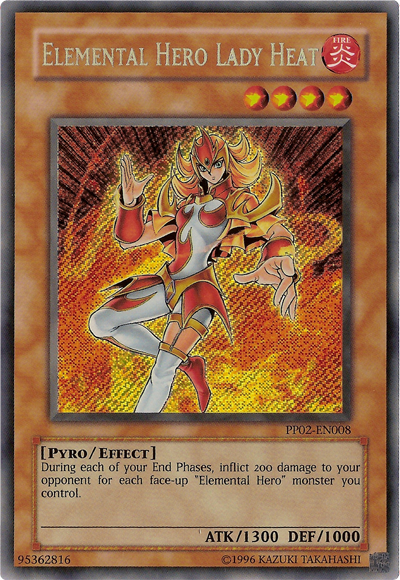 Heroína Elemental Lady Heat [PP02-EN008] Secreta Rara 