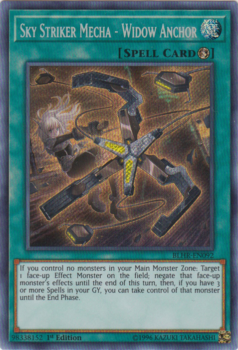 Mecha Sky Striker - Ancla Viuda [BLHR-EN092] Secreta Rara 