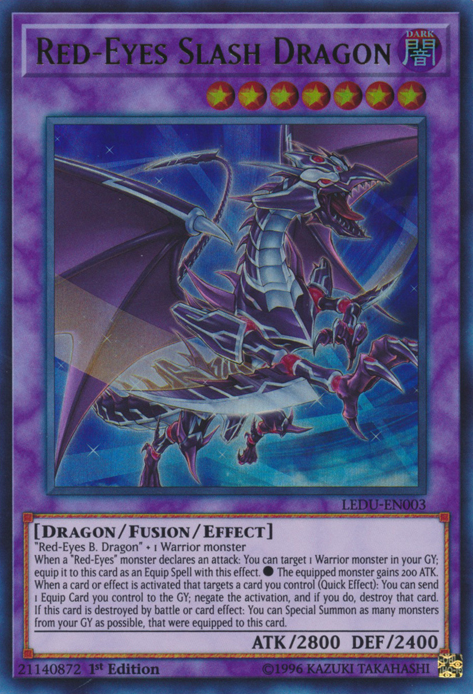 Dragón de Ojos Rojos Slash [LEDU-EN003] Ultra Raro 
