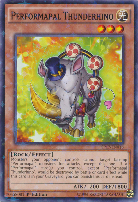 Performapal Thunderhino [SP17-EN016] Starfoil Raro 