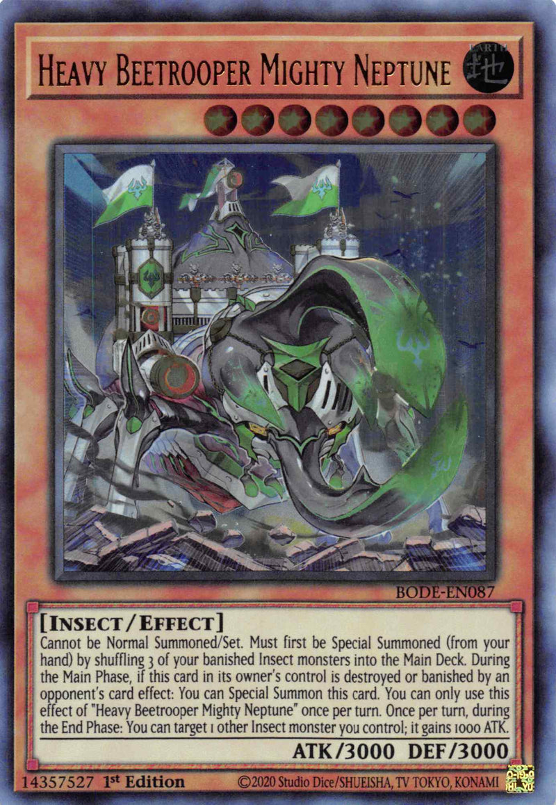 Soldado pesado Mighty Neptune [BODE-EN087] Ultra raro 
