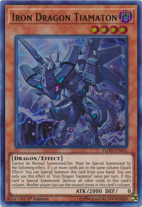 Dragón de Hierro Tiamaton [FLOD-EN032] Ultra Raro 