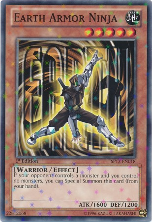 Ninja con armadura de tierra [SP13-EN018] Raro Starfoil 