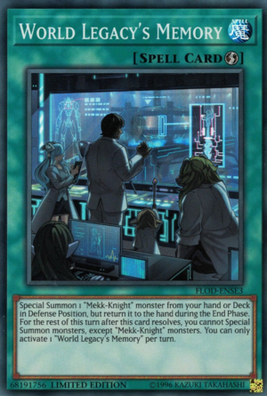 Memoria del Legado Mundial [FLOD-ENSE3] Súper Rara 