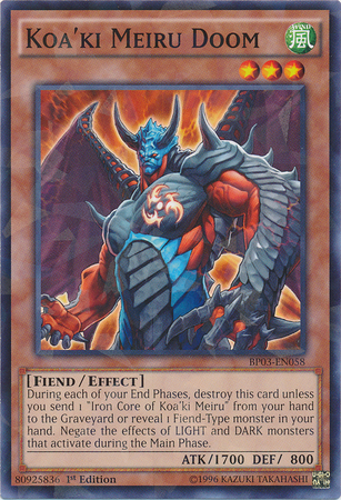 Koa'ki Meiru Doom [BP03-EN058] Shatterfoil Raro 
