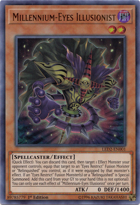 Ilusionista de Ojos Milenarios [LED2-EN001] Ultra Raro 