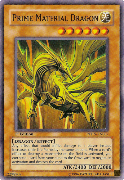 Dragón de Materia Prima [PTDN-EN087] Súper Raro 