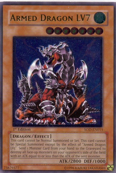 Dragón Armado LV7 [SOD-EN015] Raro Supremo 