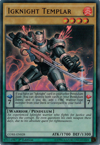 Caballero Templario [CORE-EN028] Ultra Raro 