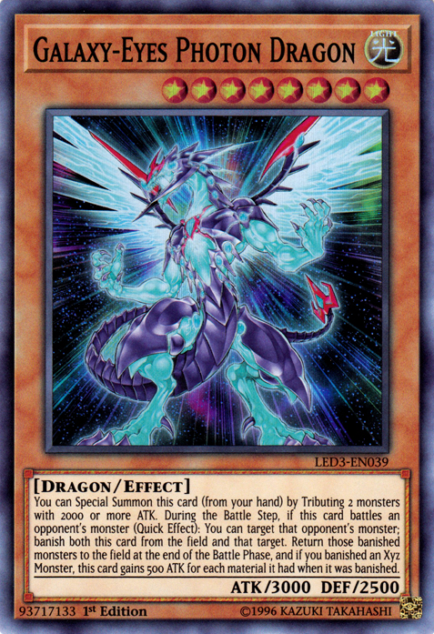 Dragón Fotónico de Ojos Galácticos [LED3-EN039] Súper Raro 