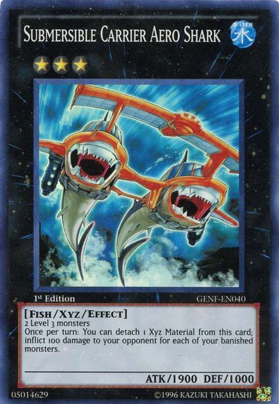 Portaaviones sumergible Aero Shark [GENF-EN040] Súper raro 