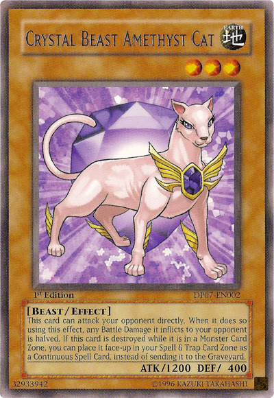 Bestia de Cristal Gato Amatista [DP07-EN002] Raro 