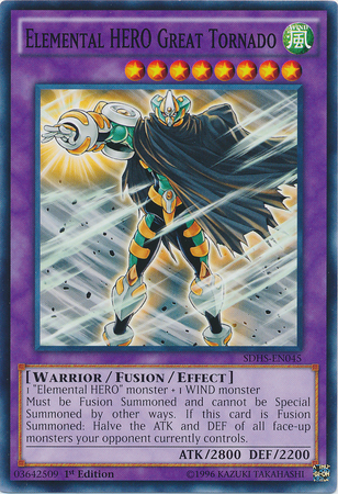 Gran Tornado de Héroe Elemental [SDHS-EN045] Común 