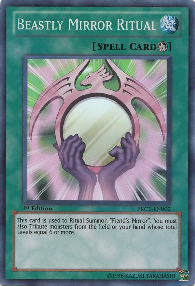 Ritual del Espejo Bestial [PRC1-EN002] Súper Raro 