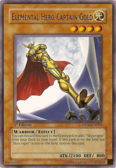 Capitán Héroe Elemental Dorado [DP06-EN004] Raro 