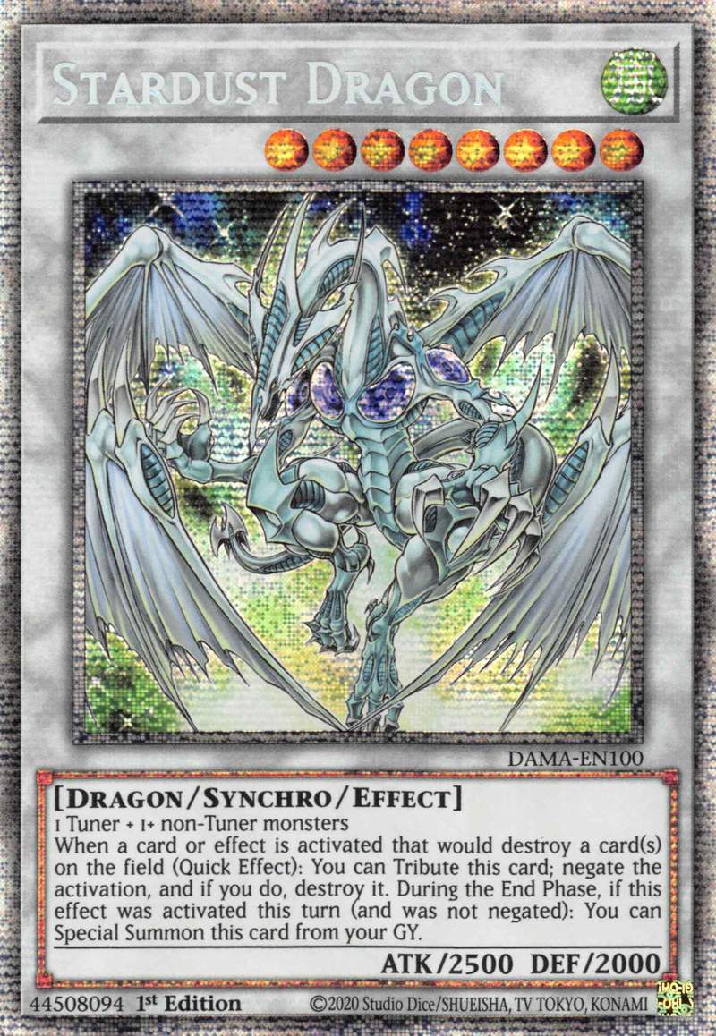 Dragón de Polvo Estelar [DAMA-EN100] Luz Estelar Rara 