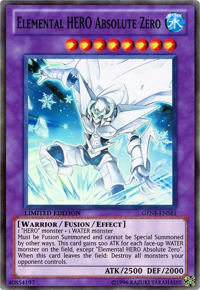 エレメンタルヒーロー アブソリュートゼロ [GENF-ENSE1] スーパーレア