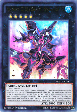 Número C101: Honor Silencioso OSCURO [MP14-EN218] Ultra Raro 