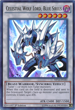 Señor Lobo Celestial, Sirius Azul [MP14-EN183] Ultra Raro 