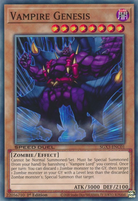 Génesis Vampírica [SGX3-ENC01] Común