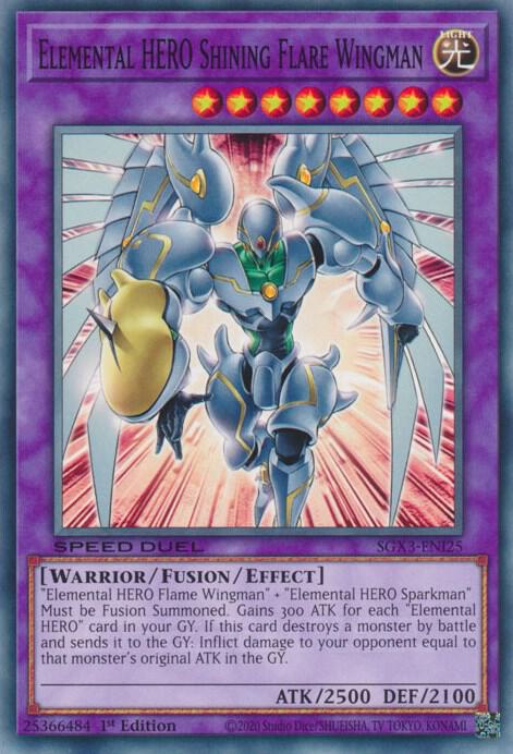 HÉROE Elemental Compañero de Ala de Llama Brillante [SGX3-ENI25] Común 