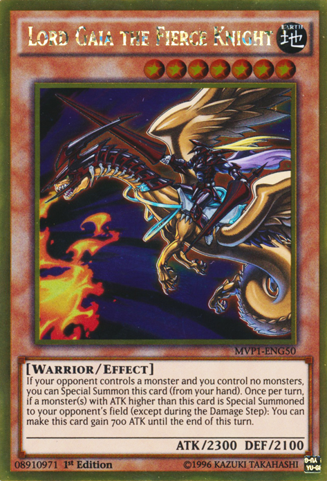 Lord Gaia el Caballero Feroz [MVP1-ENG50] Oro Raro 