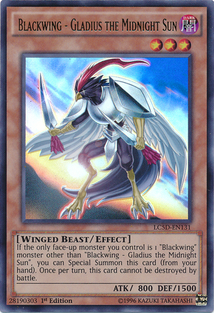 Blackwing - Gladius el Sol de Medianoche [LC5D-EN131] Ultra Raro 