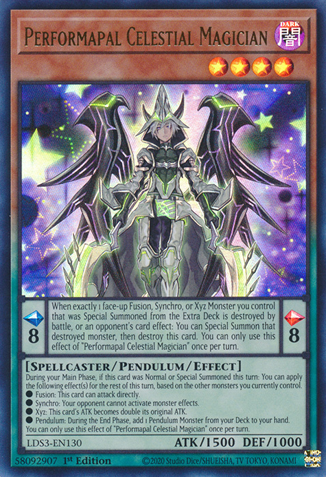 Mago Celestial Performapal [LDS3-EN130] Ultra Raro 