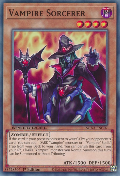 Hechicero vampiro [SGX3-ENC07] Común 