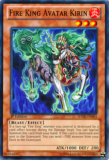 Avatar Kirin, Rey del Fuego [SDOK-EN003] Común 