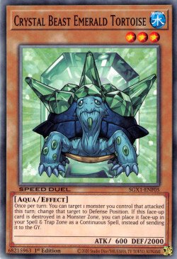 Bestia de Cristal Tortuga Esmeralda [SGX1-ENF05] Común 