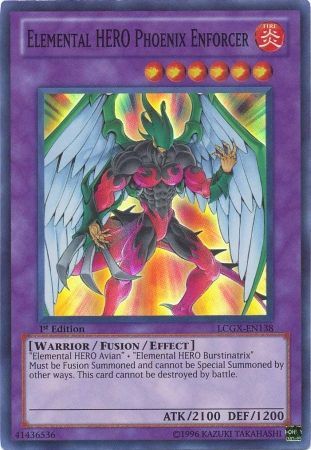 HÉROE Elemental Fénix Enforcer [LCGX-EN138] Súper Raro 