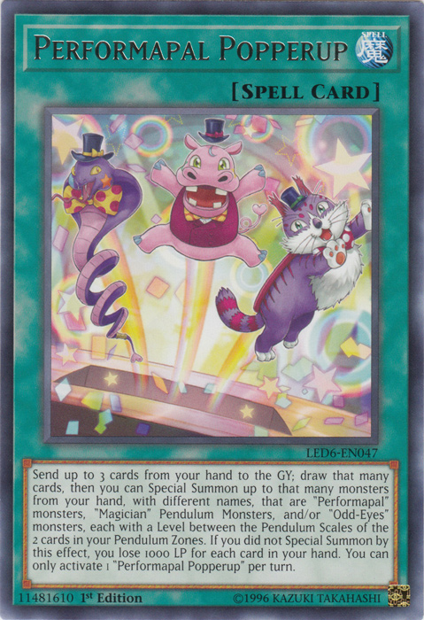 Performapal Popperup [LED6-EN047] Raro 