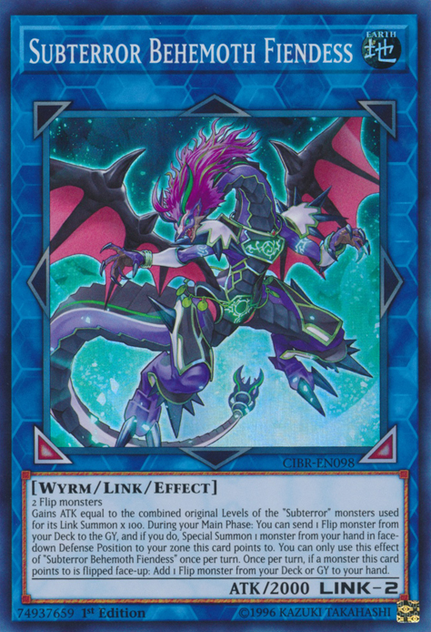 Subterror Behemoth Fiendess [CIBR-EN098] Súper Rara 