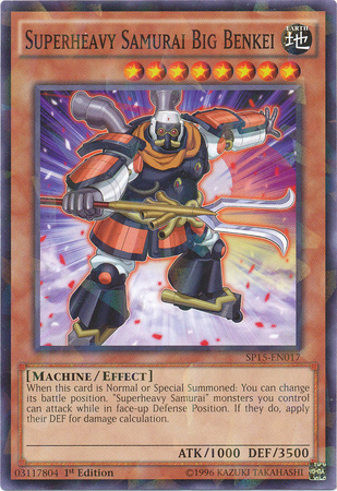 Superpesado Samurai Big Benkei [SP15-EN017] Shatterfoil Raro 