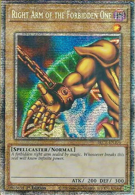 Brazo derecho del Prohibido [BLCR-EN104] Luz Estelar Rara 