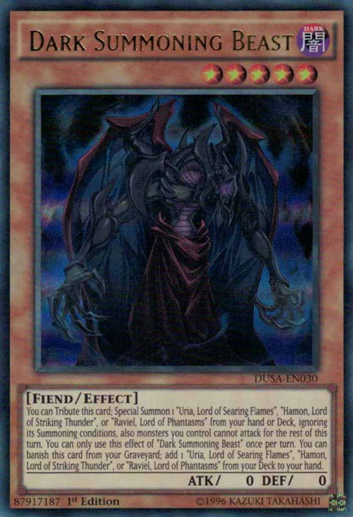 Bestia de Invocación Oscura [DUSA-EN030] Ultra Rara 