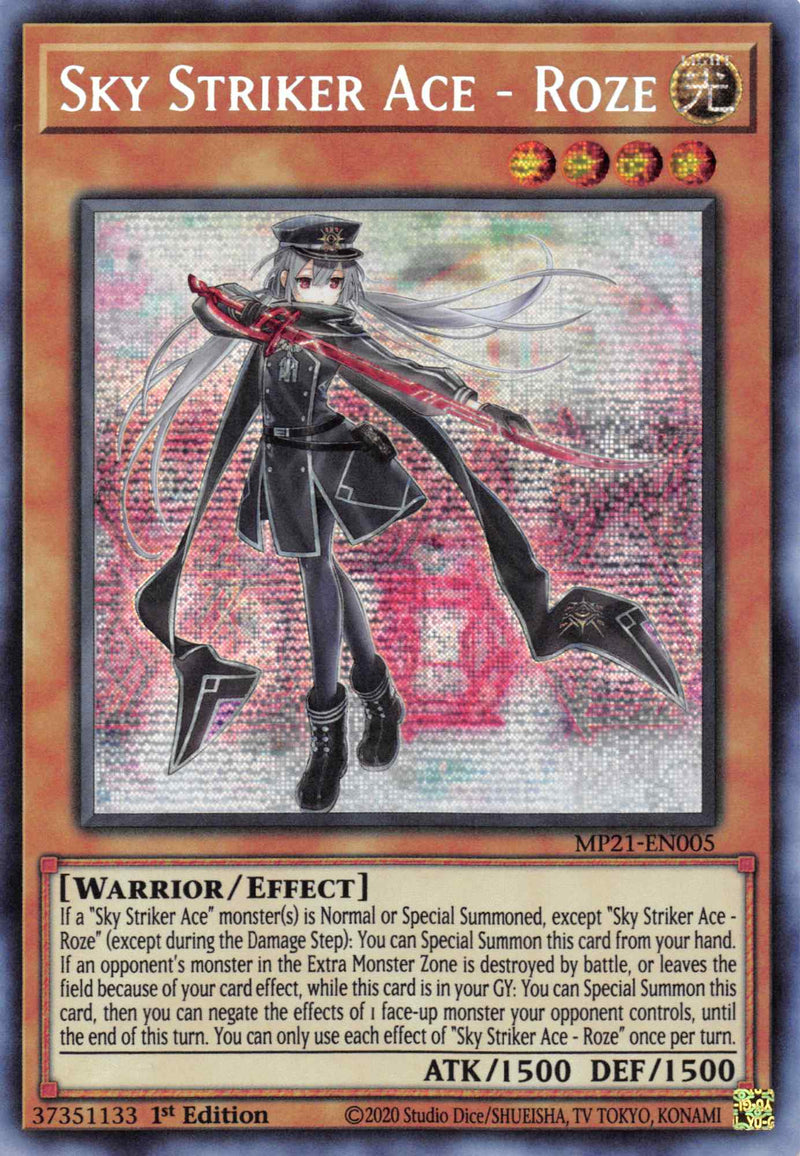 As del Sky Striker - Roze [MP21-EN005] Secreto Prismático Raro 