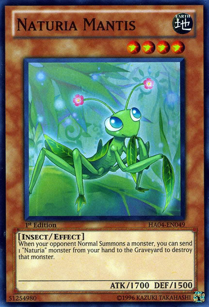 Naturia Mantis [HA04-EN049] Súper Raro 